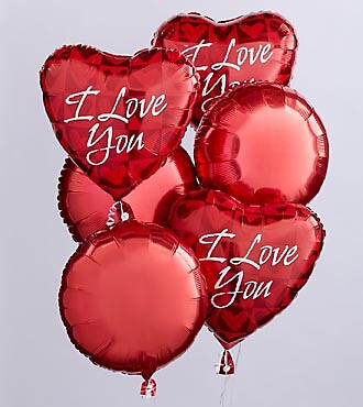 I Love You Balloon Bunch