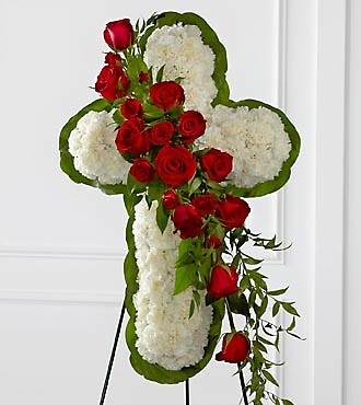 The Floral Cross Easel