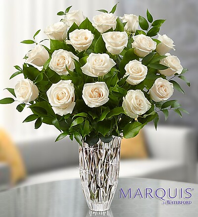 Marquis by Waterford&amp;reg; White Roses for Sympathy